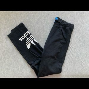 Adidas trefoil leggings | black | small